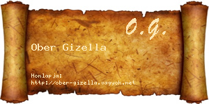 Ober Gizella névjegykártya