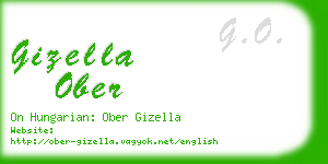 gizella ober business card